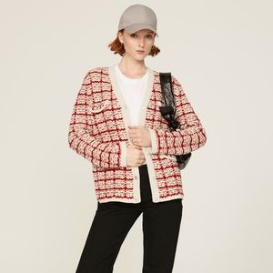 Make red cardigan size 2